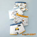 Cuecas Boxer Infantil Menino ( 4 unidades)